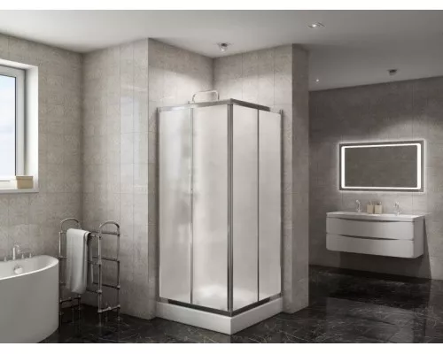 Душевой уголок BelBagno DUE-A-2-90-P-Cr