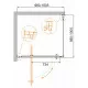 Душевой уголок CEZARES MOLVENO-A-1-100-P-Cr