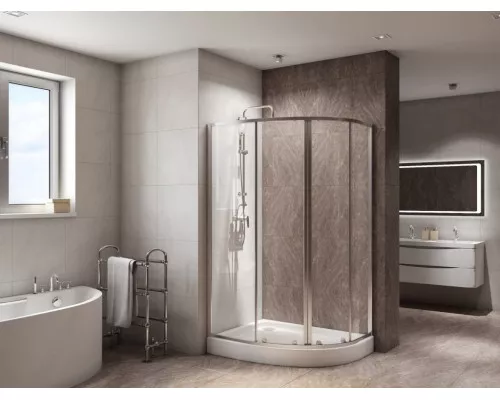 Душевой уголок BelBagno DUE-RH-2-120/80-C-Cr