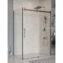 Душевой уголок BelBagno MARINO-2-AH-1-150/80-C-GM 150х80 см профиль оружейная сталь, стекло прозрачное