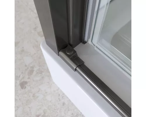 Душевой уголок BelBagno MARINO-2-AH-1-140/100-C-GM 140х100 см профиль оружейная сталь, стекло прозрачное