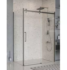 Душевой уголок BelBagno MARINO-2-AH-1-140/80-C-GM 140х80 см профиль оружейная сталь, стекло прозрачное