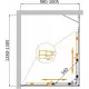 Душевой уголок CEZARES MOLVENO-AH-21-100+30-C-GM-IV