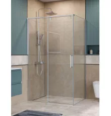 Душевой уголок BelBagno SOFT_CLOSE-1-AH-1-110/90-C-Cr профиль хром, стекло прозрачное