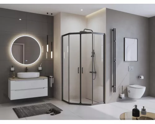 Душевой уголок BelBagno UNO-195-P-2-90-C-NERO