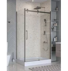Душевой уголок BelBagno MARINO-2-AH-1-140/100-C-GM 140х100 см профиль оружейная сталь, стекло прозрачное