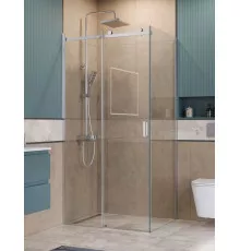 Душевой уголок BelBagno SOFT_CLOSE-2-AH-1-100/80-C-Cr профиль хром, стекло прозрачное