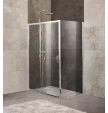 Душевой уголок BelBagno UNIQUE-AH-1-100/115-80-C-Cr