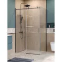 Душевой уголок BelBagno SOFT_CLOSE-2-AH-1-130/100-C-GM профиль оружейная сталь, стекло прозрачное