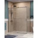 Душевой уголок BelBagno SOFT_CLOSE-2-AH-1-160/80-C-GM профиль оружейная сталь, стекло прозрачное