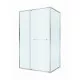 Душевой уголок CEZARES LUX-AH-FS-11-120/80-C-CR, 120х80 см, профиль хром глянцевый, стекло прозрачное