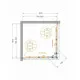Душевой уголок CEZARES RELAX-304-A-2-80-C-GM