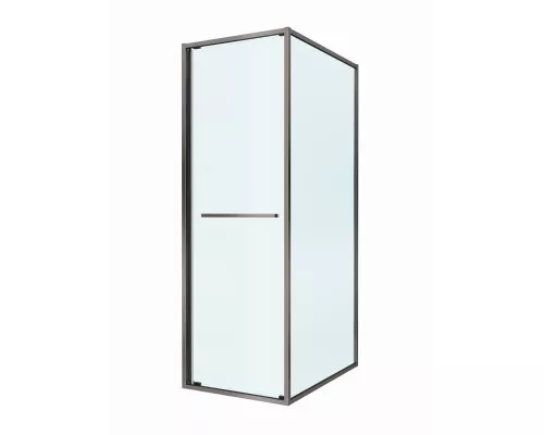 Душевой уголок CEZARES LUX-AH-FS-1-70/90-C-GM, 70х90 см, профиль оружейная сталь, стекло прозрачное