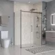 Душевой уголок BelBagno MARINO-2-AH-1-150/100-C-GM 150х100 см, профиль оружейная сталь, стекло прозрачное