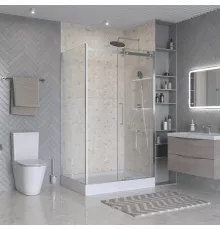 Душевой уголок BelBagno MARINO-2-AH-1-120/80-C-CR 120х80 см, профиль хром, стекло прозрачное