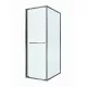 Душевой уголок CEZARES LUX-AH-FS-1-70/80-C-GM, 70х80 см, профиль оружейная сталь, стекло прозрачное