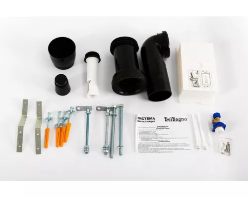 Инсталляция для подвесного унитаза в комплекте с клавишей смыва с круглыми кнопками BelBagno BB097SET.R.CR