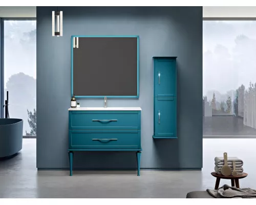 Колонна подвесная с двумя распашными дверцами, реверсивная CEZARES TIFFANY 54965 Blu Petrolio