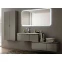 Колонна для ванной комнаты без зеркала реверсивная CEZARES 44597 Grigio talpa opaco