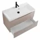 Тумба с раковиной подвесная BelBagno MARINO-800 Rovere Grigio, раковина белая  BB800/450-LV-MR-AST