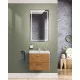 Подвесная тумба с раковиной Belbagno DUE 60 см Rovere Nature DUE-600-2C-SO-RN-P + BB-8076-3-60