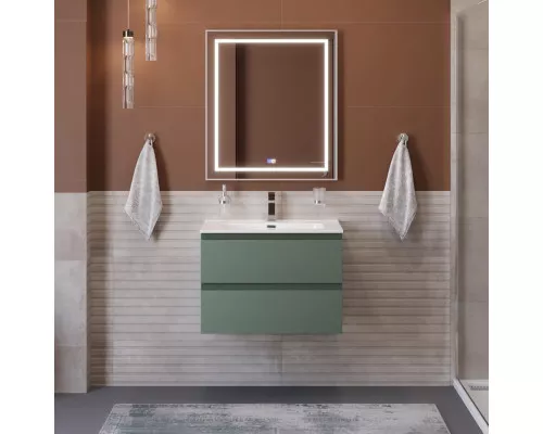 Тумба с раковиной подвесная BelBagno KRAFT-600-2C-SO-VO, 60 см, Еловый Матовый, раковина белая BB600ETL