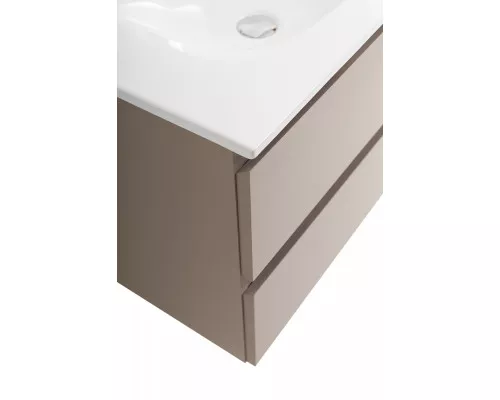 Тумба с раковиной подвесная BelBagno KRAFT-700-2C-SO-CO, 70 см, Бежевый Матовый, раковина белая BB-8099-70