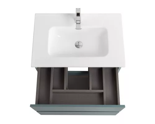 Тумба с раковиной подвесная BelBagno KRAFT-700-2C-SO-AO, 70 см, Голубой Матовый, раковина белая BB700ETL