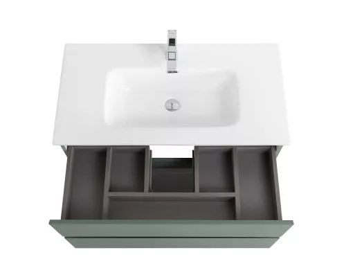 Тумба с раковиной подвесная BelBagno KRAFT-800-2C-SO-VO, 80 см, Еловый Матовый, раковина белая BB800ETL