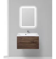 Тумба с раковиной подвесная BelBagno MARINO-800 Rovere Moro, раковина белая BB800/450-LV-MR-AST