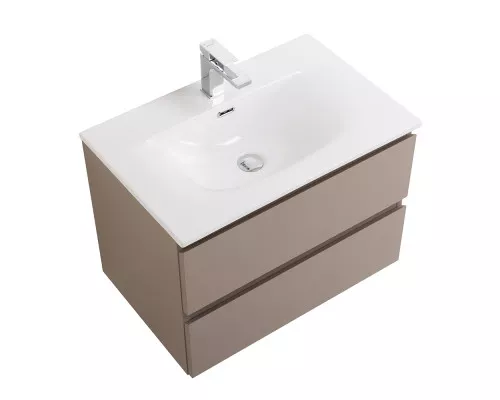 Тумба с раковиной подвесная BelBagno KRAFT-700-2C-SO-CO, 70 см, Бежевый Матовый, раковина белая BB-8099-70