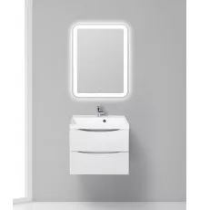 Тумба с раковиной подвесная BelBagno MARINO-600 Bianco Opaco, раковина белая