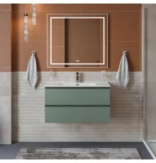 Тумба с раковиной подвесная BelBagno KRAFT-900-2C-SO-VO, 90 см, Еловый Матовый, раковина белая BB900ETL