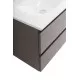 Тумба с раковиной подвесная BelBagno KRAFT-700-2C-SO-GSO, 70см, Темно-Серый Матовый, раковина белая BB-8099-70