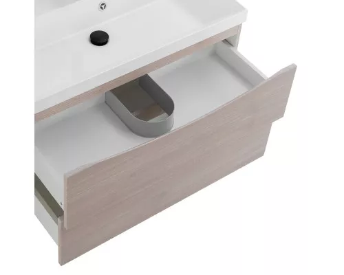 Тумба с раковиной подвесная BelBagno MARINO-800 Rovere Grigio, раковина белая  BB800/450-LV-MR-AST