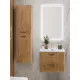Подвесная тумба с раковиной Belbagno DUE 60 см Rovere Nature DUE-600-2C-SO-RN-P + BB-8076-3-60