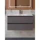 Тумба с раковиной подвесная BelBagno KRAFT-800-2C-SO-GSO, 80 см, Темно-Серый Матовый, раковина белая BB800ETL