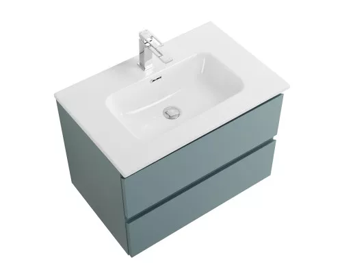 Тумба с раковиной подвесная BelBagno KRAFT-700-2C-SO-AO, 70 см, Голубой Матовый, раковина белая BB700ETL