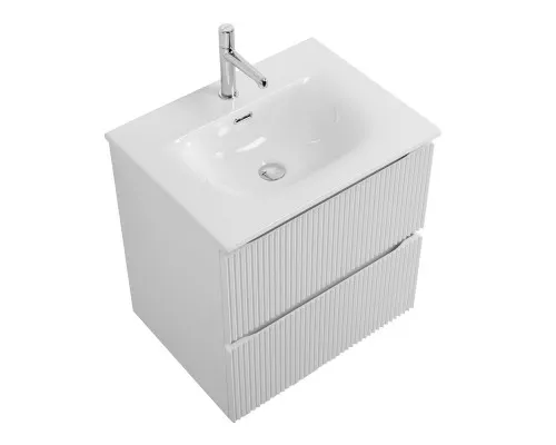 Тумба с раковиной подвесная 70 см, BelBagno UNO-700-2C-SO-BO Bianco Opaco, раковина белая BB-8099-70