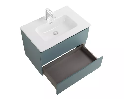 Тумба с раковиной подвесная BelBagno KRAFT-700-2C-SO-AO, 70 см, Голубой Матовый, раковина белая BB700ETL