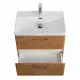 Подвесная тумба с раковиной Belbagno DUE 60 см Rovere Nature DUE-600-2C-SO-RN-P + BB-8076-3-60