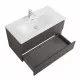 Тумба с раковиной подвесная BelBagno KRAFT-900-2C-SO-GSO, 90см, Темно-Серый Матовый, раковина белая BB-8099-90