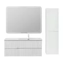 Мебель для ванной подвесная правосторонняя CEZARES DUET-N-1200-2C-SO-BL-R Bianco Lucido эмаль