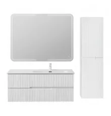 Мебель для ванной подвесная правосторонняя CEZARES DUET-N-1200-2C-SO-BL-R Bianco Lucido эмаль