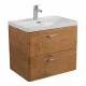 Подвесная тумба с раковиной Belbagno DUE 60 см Rovere Nature DUE-600-2C-SO-RN-P + BB-8076-3-60