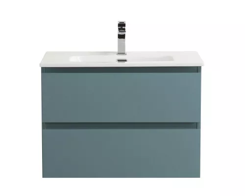 Тумба с раковиной подвесная BelBagno KRAFT-700-2C-SO-AO, 70 см, Голубой Матовый, раковина белая BB700ETL