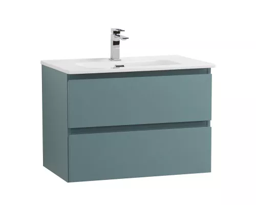 Тумба с раковиной подвесная BelBagno KRAFT-700-2C-SO-AO, 70 см, Голубой Матовый, раковина белая BB700ETL