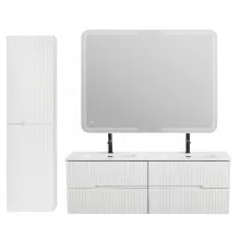 Мебель для ванной подвесная с четырьмя ящиками CEZARES DUET-N-1400-4C-SO-2-BL Bianco Lucido эмаль