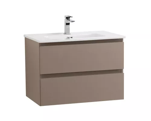 Тумба с раковиной подвесная BelBagno KRAFT-700-2C-SO-CO, 70 см, Бежевый Матовый, раковина белая BB700ETL