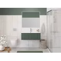 Тумба с раковиной подвесная 100 см, BelBagno UNO-1000-1C-SO-VO Еловый матовый, раковина белая BB-8099-100